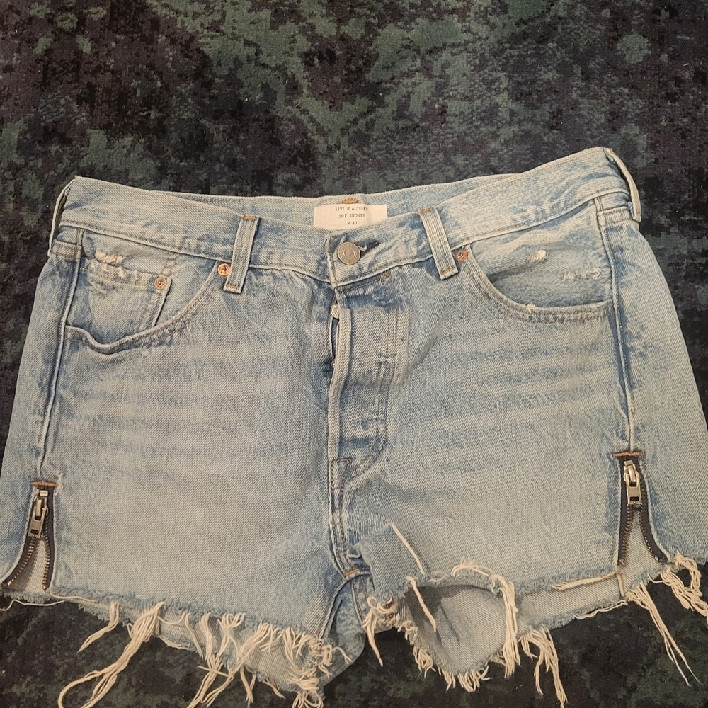 Levi's Classic Altered 501 Blue Denim Shorts